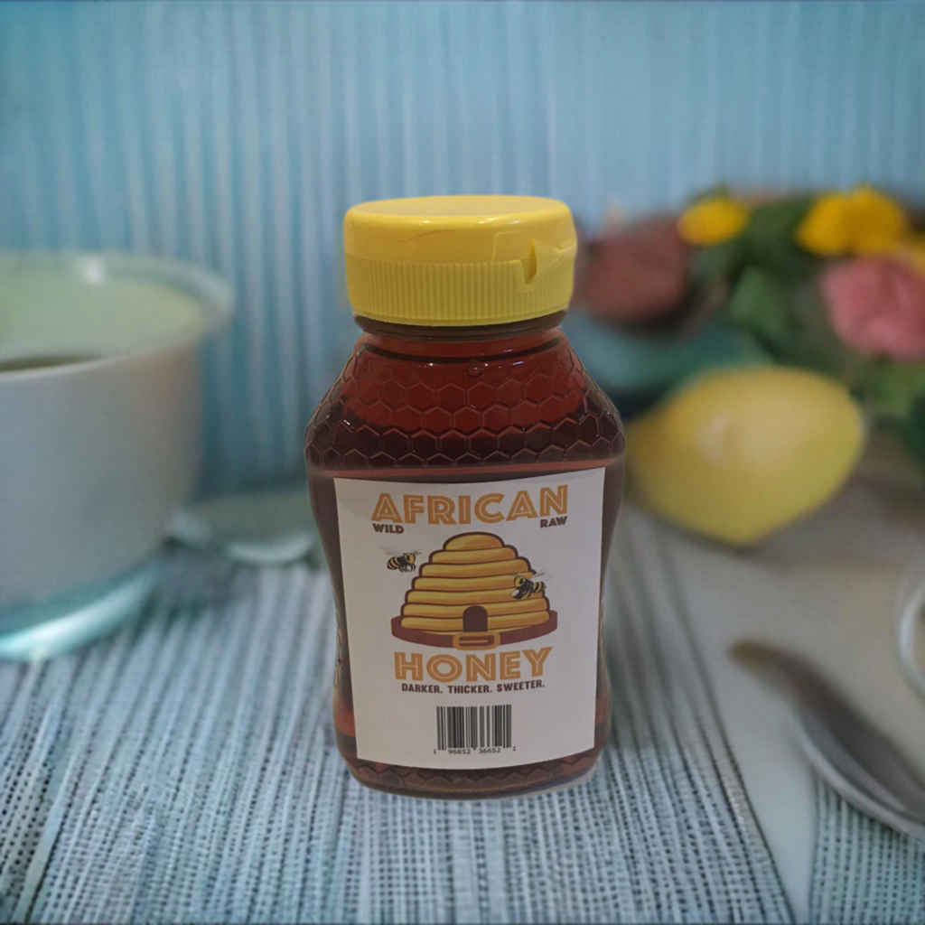 Organic Dark Honey in 8oz. Squeeze Bottle